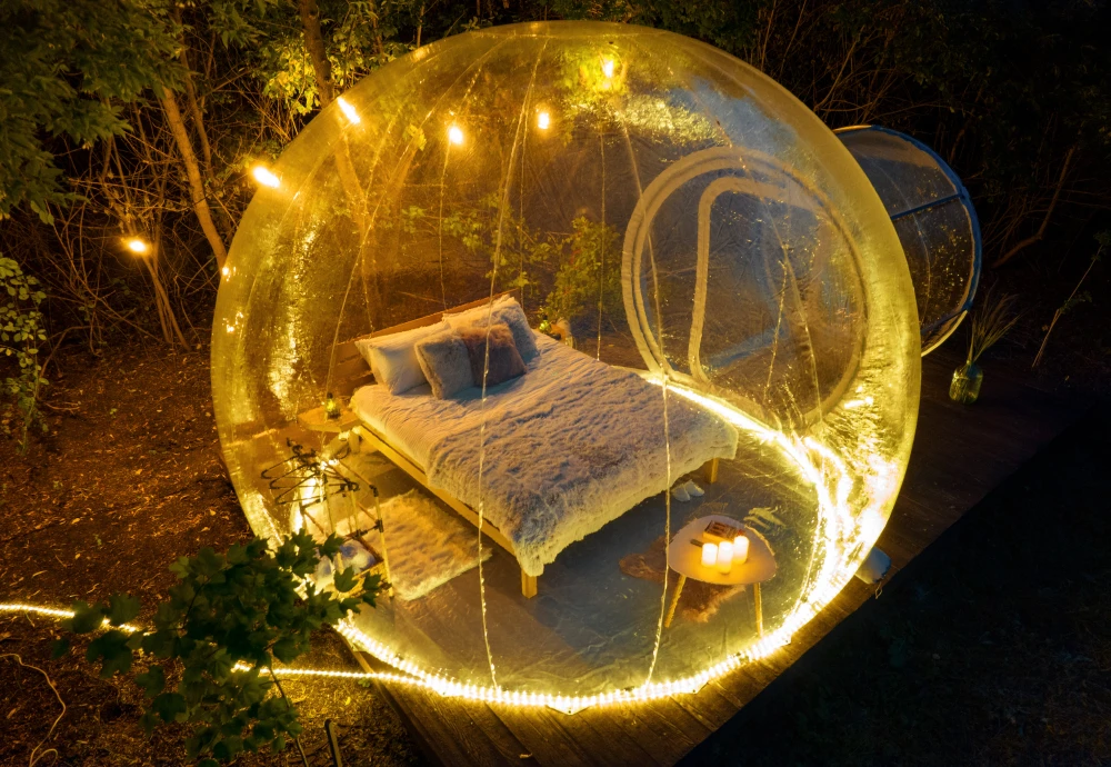 outdoor bubble tent