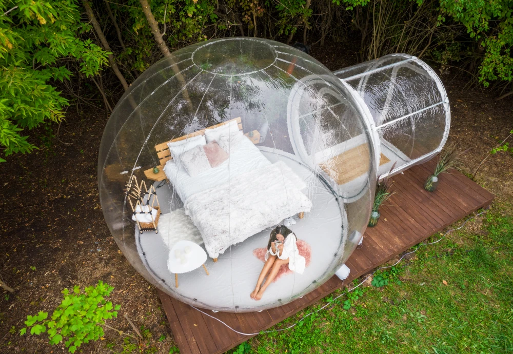 inflatable lawn tent clear bubble