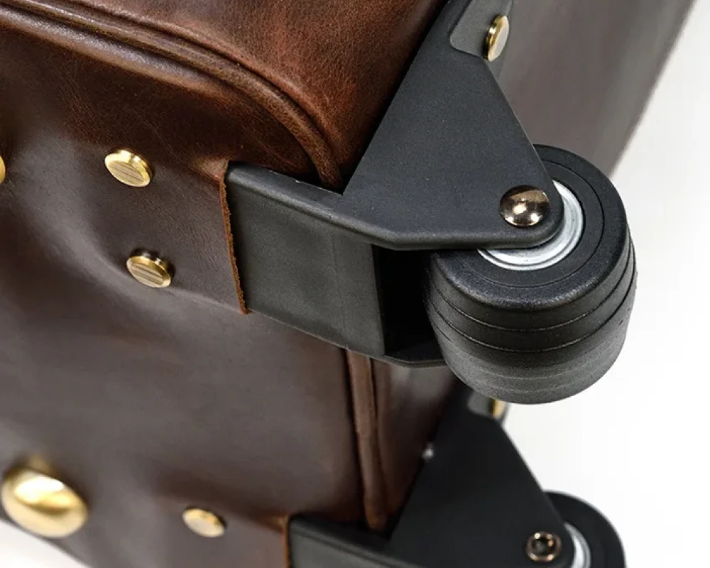 leather duffle carry on